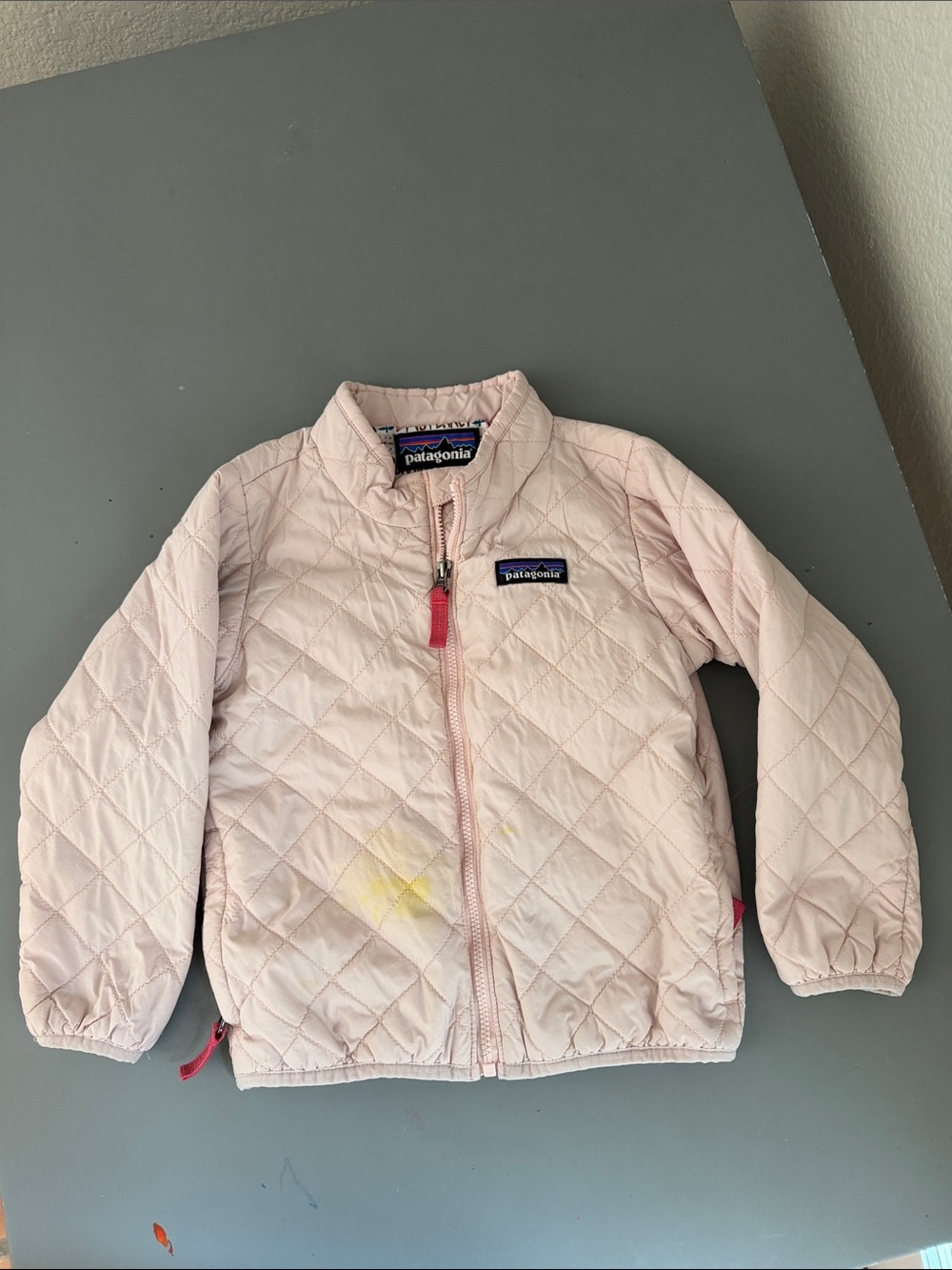 Patagonia Light Pink Quilted Kids Puffer Jacket